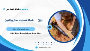 شركة تسليك مجاري العين