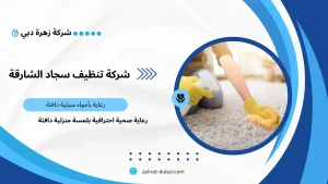 شركة تنظيف سجاد الشارقة
