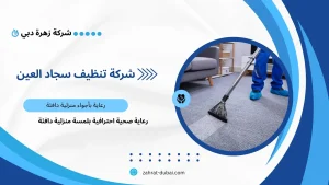شركة تنظيف سجاد العين
