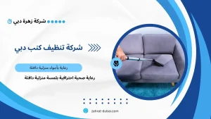 شركة تنظيف كنب دبي